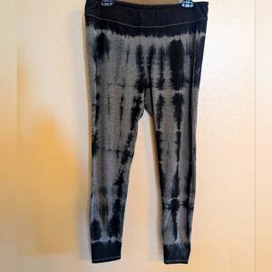 Rocker Style Custom Pant Leggings Cuffed Tie Dye Size Medium Biker